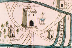 El sol en el ocaso (detalle de la pintura de Cazcatlán)