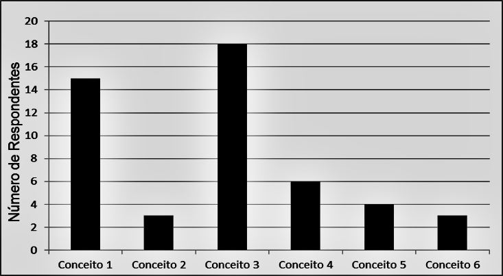 Quantidade de respondentes de cada conceito de inclusão