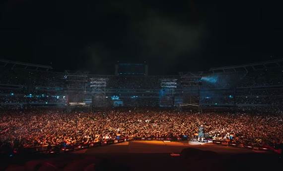 Concierto de Duki en el estadio Monumental de River Plate (Argentina) ante 80.000 personas.