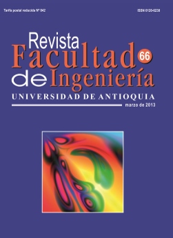 					View No. 66 (2013): Revista Facultad de Ingeniería (Jan-Mar 2013)
				