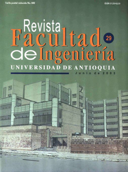 					View No. 29 (2003): Revista Facultad de Ingeniería (Jan-Jun 2003)
				