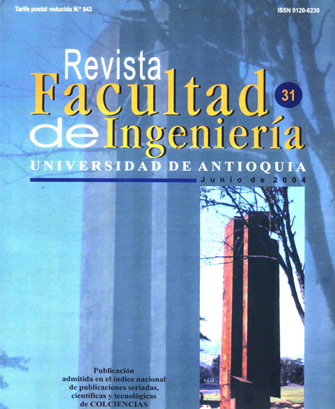 					Ver Núm. 31 (2004): Revista Facultad de Ingeniería (Jan-Jun 2004)
				