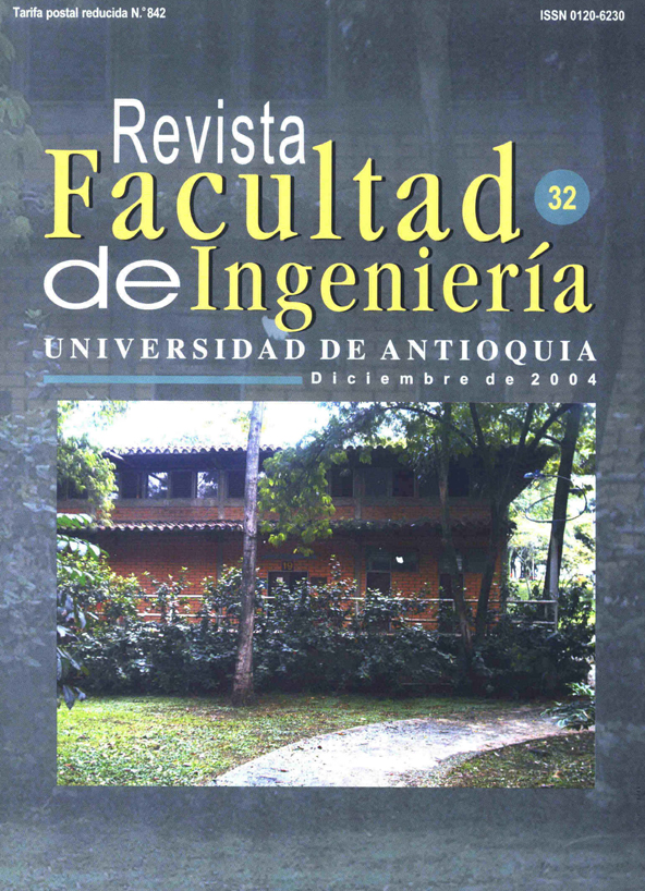 					Ver Núm. 32 (2004): Revista Facultad de Ingeniería (Jul-Dec 2004)
				