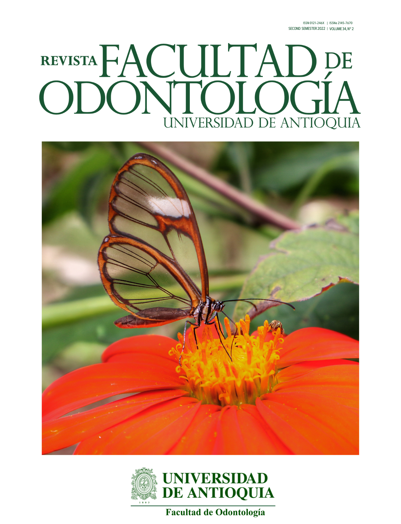 					View Vol. 34 No. 2 (2022): Revista Facultad de Odontología Universidad de Antioquia
				