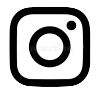 Símbolo Del Logotipo De Instagram En Blanco Y Negro E Icono ...